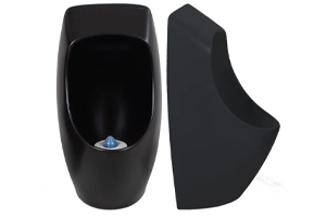 Vedetön Urimat Ceramic-pisuaari, keraaminen, mattamusta